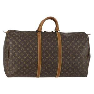 LOUIS VUITTON Monogram Keepall 60 Boston Bag M41422 LV Auth hk3288